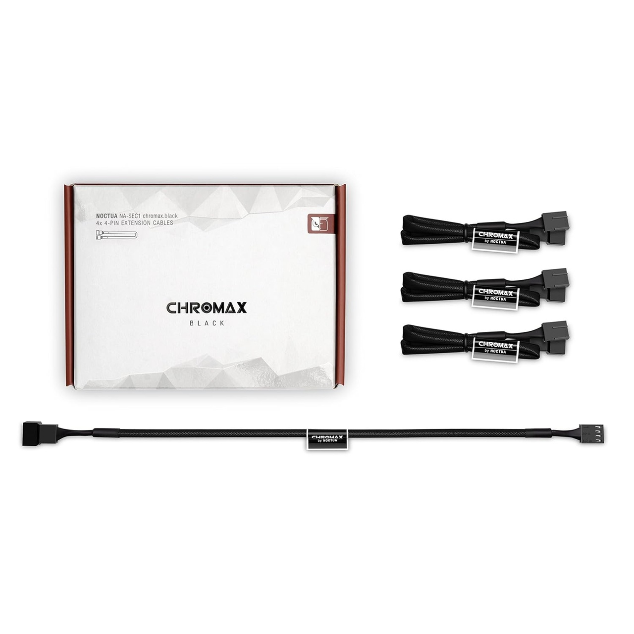 NOCTUA 4 CABLES DE EXTENSION NA-SEC1 CH.BK