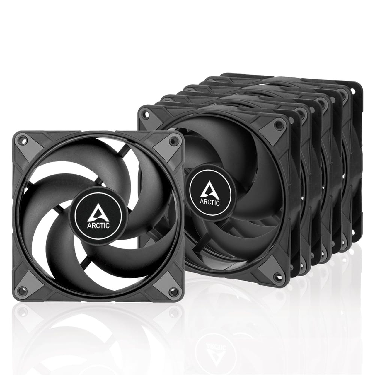 ARCTIC VENTILADOR P12 MAX (BLACK) PWM - 5 PACK
