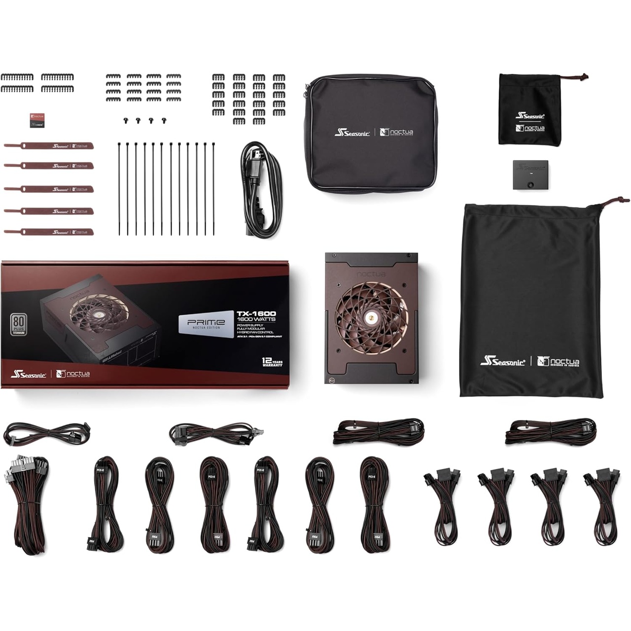 NOCTUA FUENTE Seasonic PRIME TX-1600 Noctua Edition 