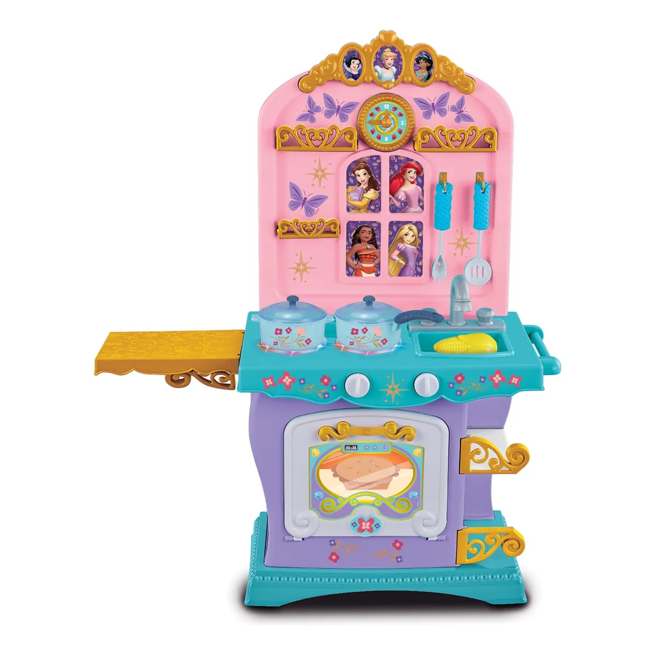 Disney Princesas Set Cocinita Con Luz Y Sonido Premium Lila