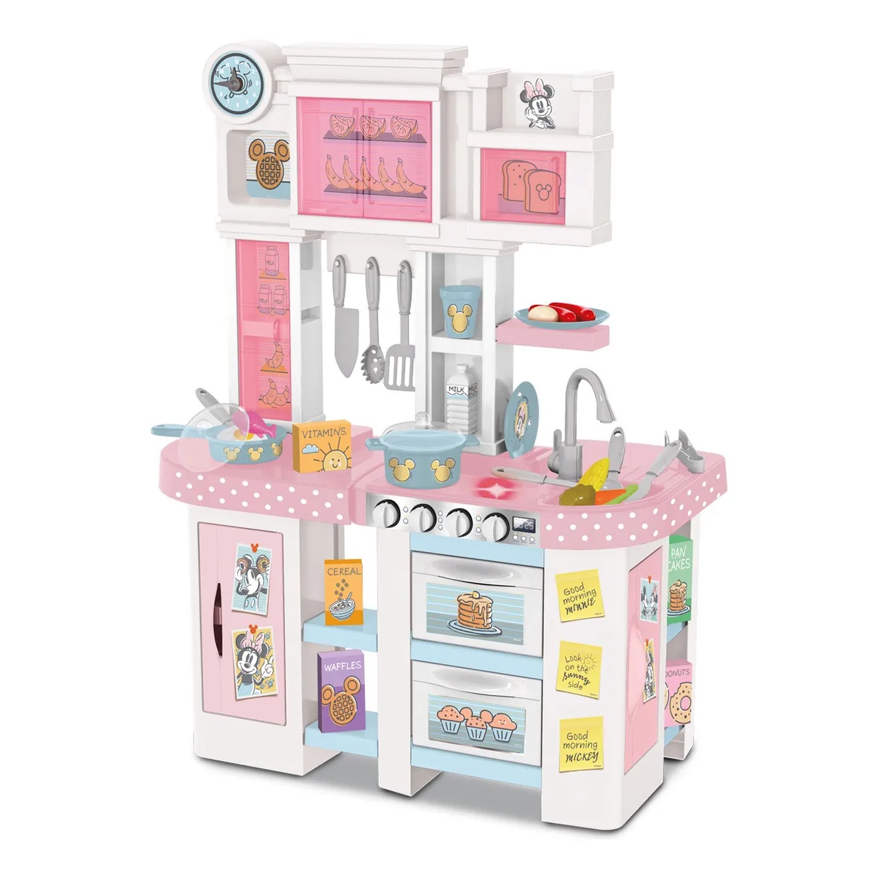 Disney Minnie Large Kitchen Set Cocinita Luz Sonido Y Agua Rosa