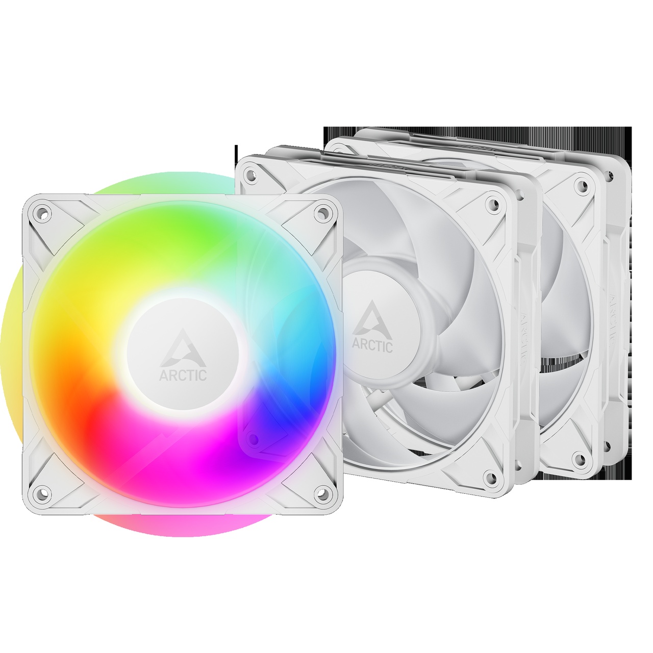 ARCTIC VENTILADOR P12 PRO A-RGB (WHITE) - 3 PACK 