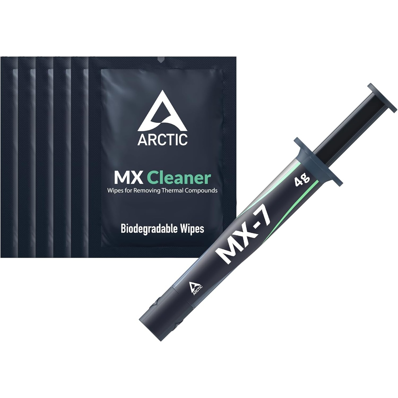 ARCTIC PASTA TERMICA MX-7 4G CON 6 TOALLITAS LIMPIADORAS 
