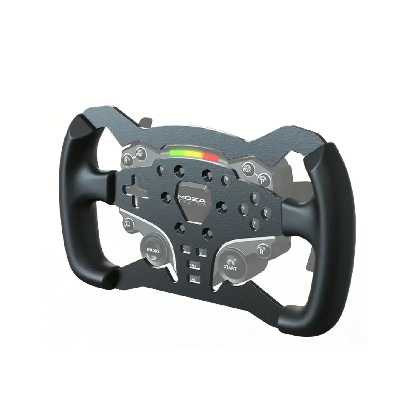 MOZA ES Steering Wheel — Volante de 11” con 22 Botones Personalizables, Luces RGB y Construcción en Aluminio